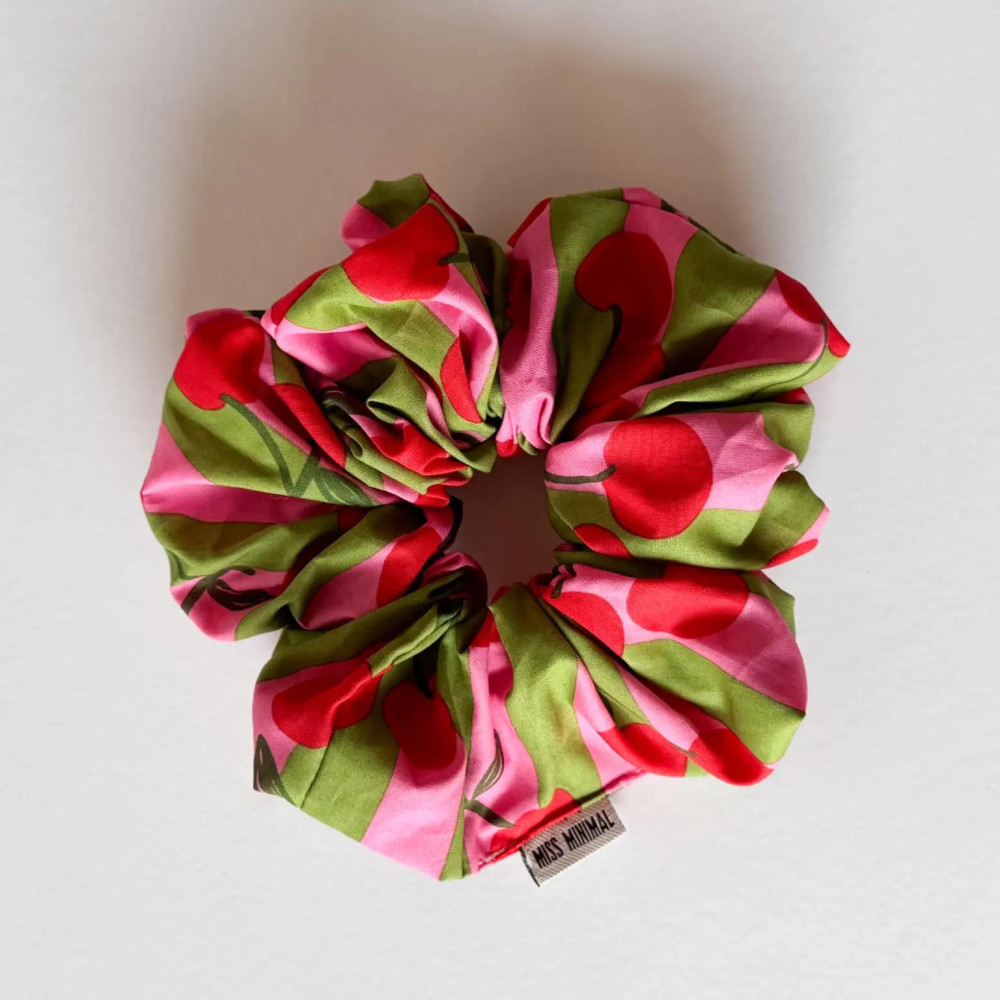 Miss Minimal Schrunchie Pink Cherries