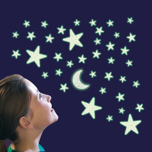 Φωσφορίζοντα Αστεράκια με Glitter