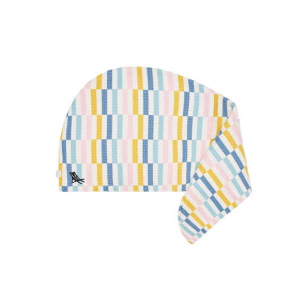 Dock & Bay Πετσέτα Μαλλιών με ελαφριά πικέ ύφανση 63x26cm - Boardwalk Parade