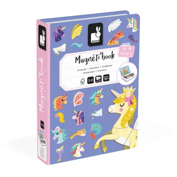 Janod Μαγνητικό Βιβλίο - Μονόκεροι για 3+