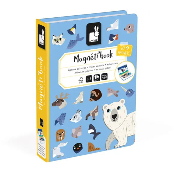 Janod Μαγνητικό Βιβλίο - Ζώα Της Ανταρκτικής