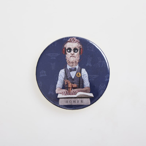 Mygreekgames Καρφίτσα Όμηρος 5.5cm