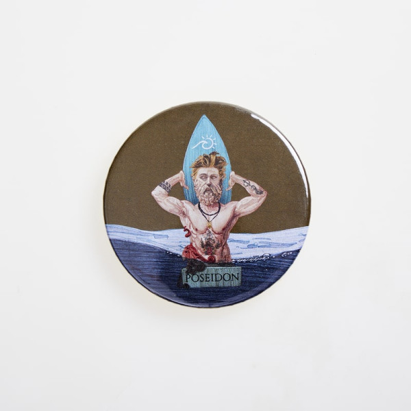 Mygreekgames Καρφίτσα Ποσειδώνας 5.5cm