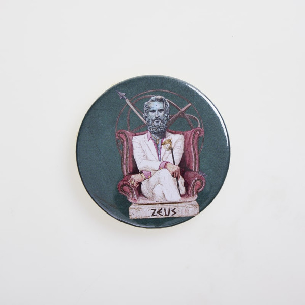 Mygreekgames Καρφίτσα Ζευς 5.5cm