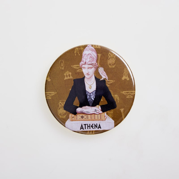 Mygreekgames Καρφίτσα Αθηνά 5.5cm