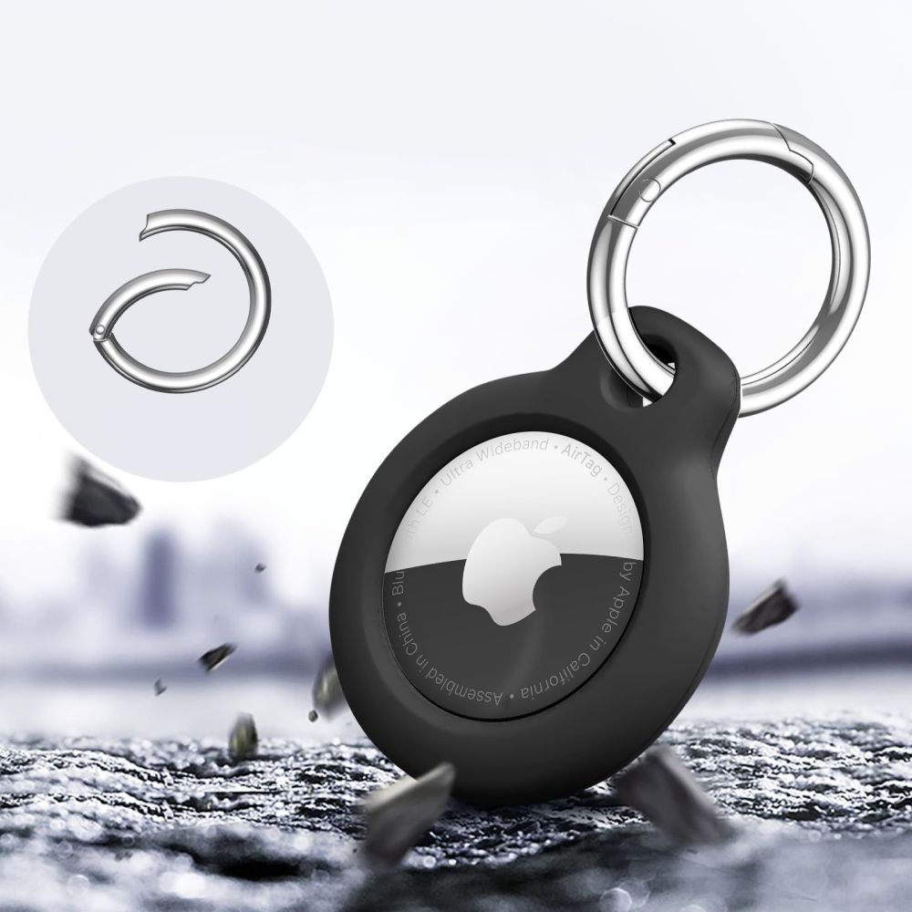 Tech-Protect Rough 2-PACK Θήκη για Apple AirTag 2τμχ (Μαύρο)