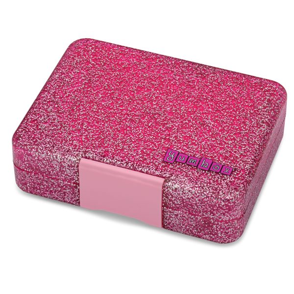 Yumbox Snack Φαγητοδοχείο με 3 χωρίσματα (Glitter-Pink)