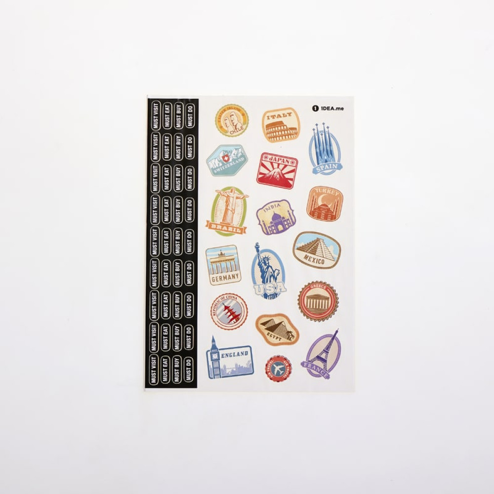 1Dea.me Travel planner, Travel Map Book