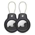 Tech-Protect Rough Vein 2-PACK Θήκη για Apple AirTag 2τμχ (Μαύρο)