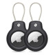 Tech-Protect Rough Vein 2-PACK Θήκη για Apple AirTag 2τμχ (Μαύρο)
