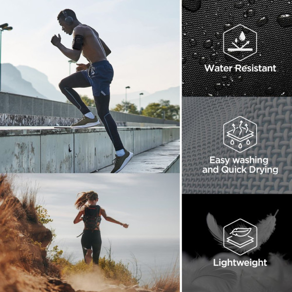 Spigen A702 Dynamic Shield θήκη μπράτσου για κινητά έως 6.9" (Μα΄υρο)