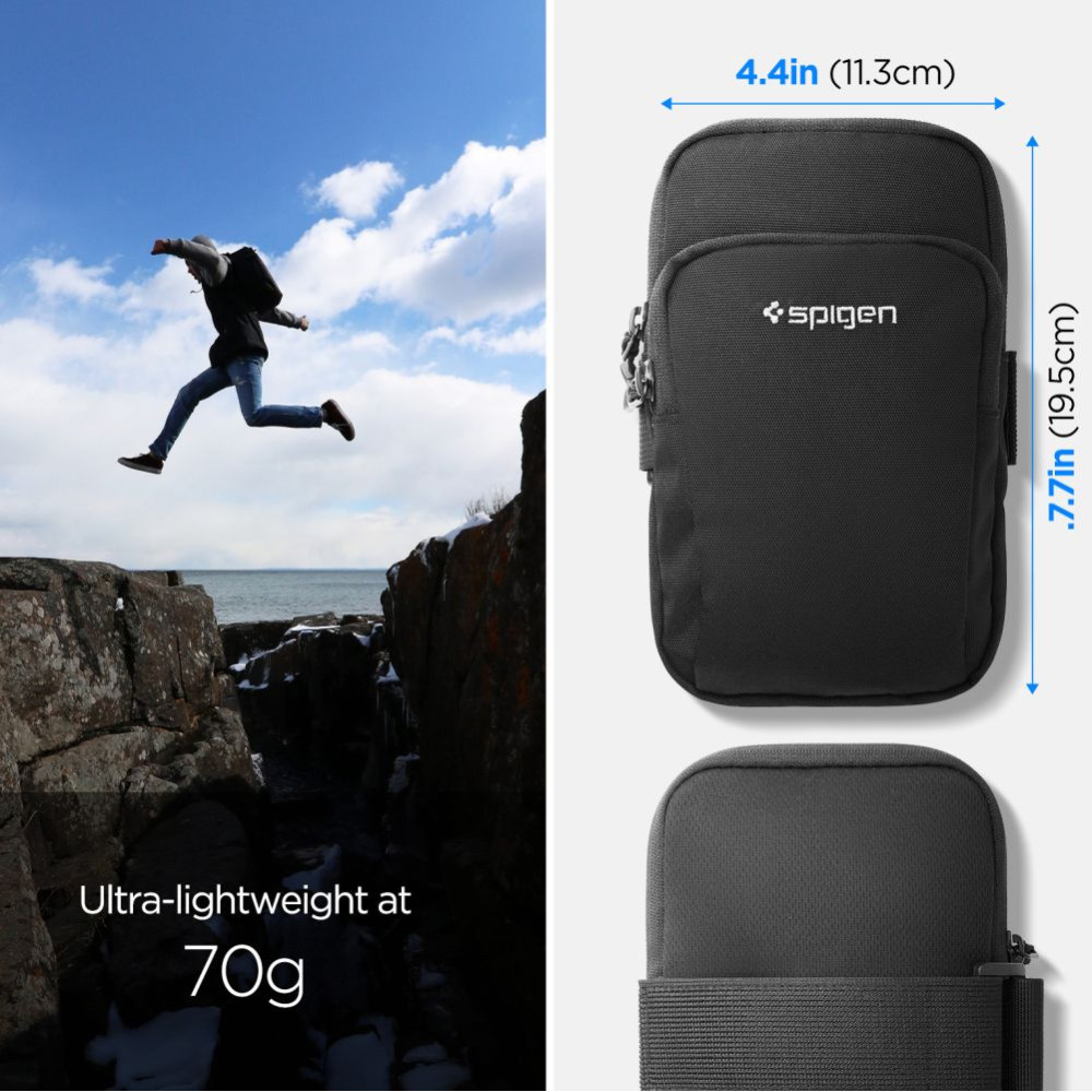 Spigen A702 Dynamic Shield θήκη μπράτσου για κινητά έως 6.9" (Μα΄υρο)