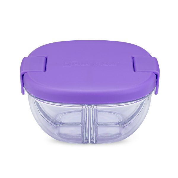 Yumbox Snack Bowl Φαγητοδοχείο με 3 χωρίσματα (Hazy Purple)