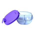 Yumbox Snack Bowl Φαγητοδοχείο με 3 χωρίσματα (Hazy Purple)