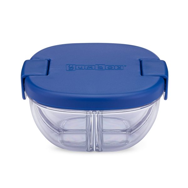 Yumbox Snack Bowl Φαγητοδοχείο με 3 χωρίσματα (Navy Blue)