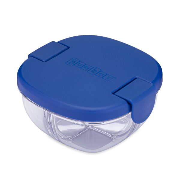 Yumbox Snack Bowl Φαγητοδοχείο με 3 χωρίσματα (Navy Blue)