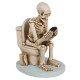 Διακοσμητικό Skeleton on Toilet 13 x 10 cm