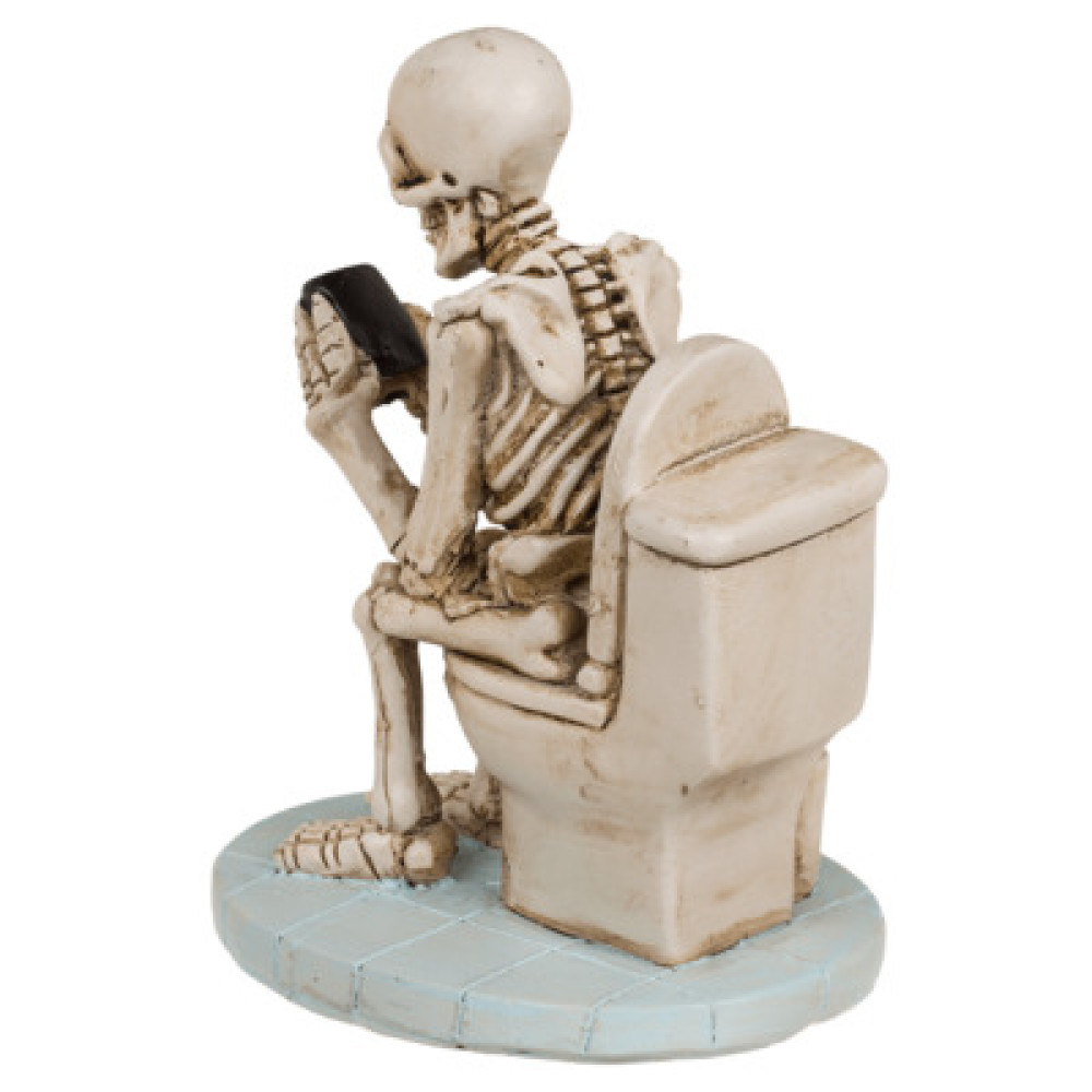 Διακοσμητικό Skeleton on Toilet 13 x 10 cm