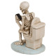 Διακοσμητικό Skeleton on Toilet 13 x 10 cm