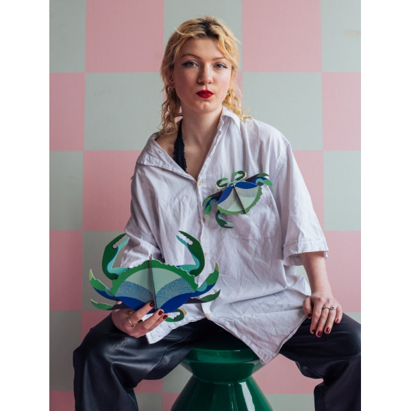 Studio Roof TTM154 Κρεμαστό Διακοσμητικό Aquamarine Crab