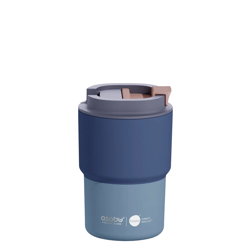 Asobu Coffee Express Special Edition Ανοξείδωτο Ποτήρι Θερμός 360ml (Pastel Blue)