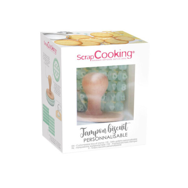 Scrap Cooking Σφραγίδα Μπισκότων με επιλογή Γραμμάτων