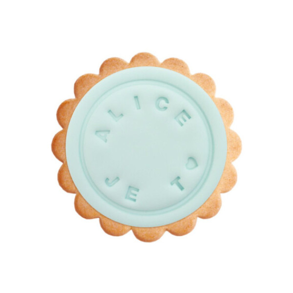 Scrap Cooking Σφραγίδα Μπισκότων με επιλογή Γραμμάτων