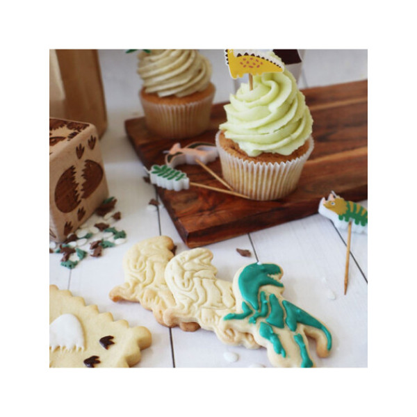 Scrap Cooking Καλούπια Μπισκότων με έμβολο - Dino