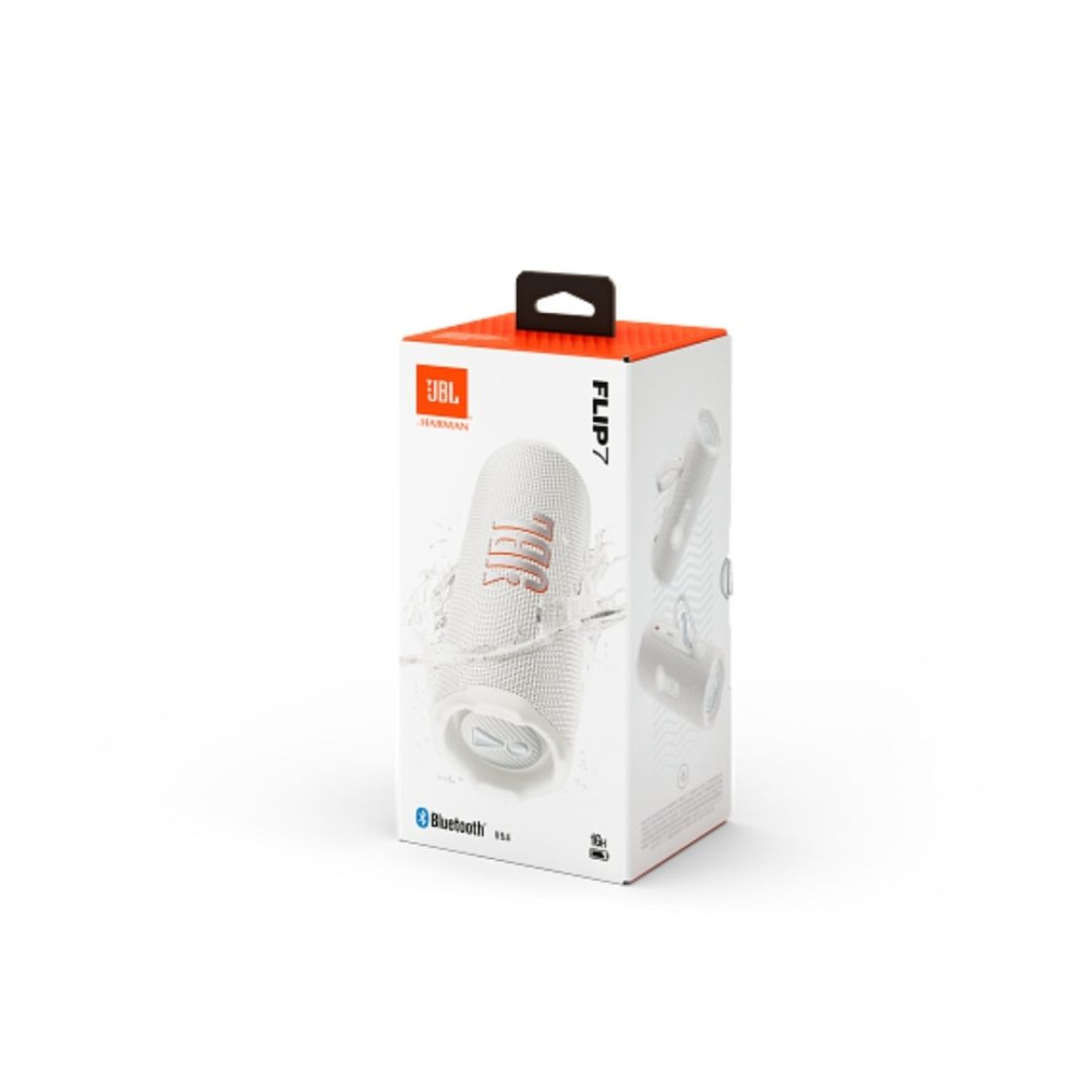JBL Flip 7, Bluetooth Ηχείο, Αδιάβροχο IP68, Auracast, 35W (Λευκό)