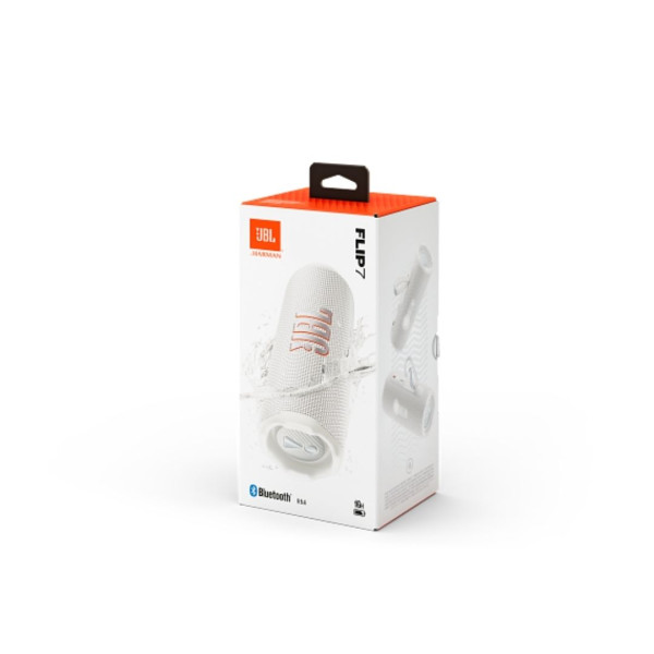 JBL Flip 7, Bluetooth Ηχείο, Αδιάβροχο IP68, Auracast, 35W (Λευκό)