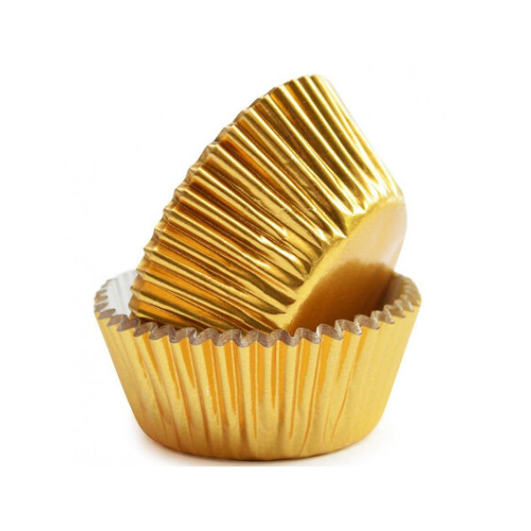 Scrap Cooking Θήκες για Cupcake σε Χρώμα Χρυσό (48 τεμ)