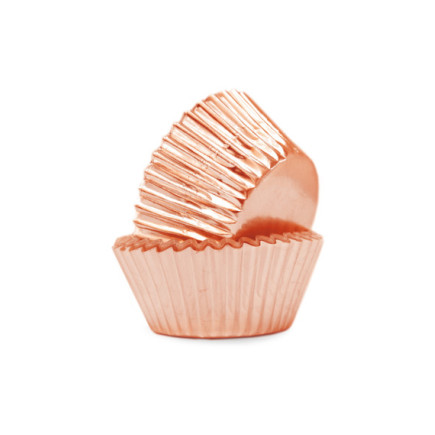 Scrap Cooking Θήκες για Cupcake σε Χρώμα Ροζ Χρυσό (48 τεμ)