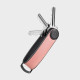 OrbitKey Hybrid Leather Key Organiser Κλειδοθήκη Μπρελόκ (Pastel Pink)