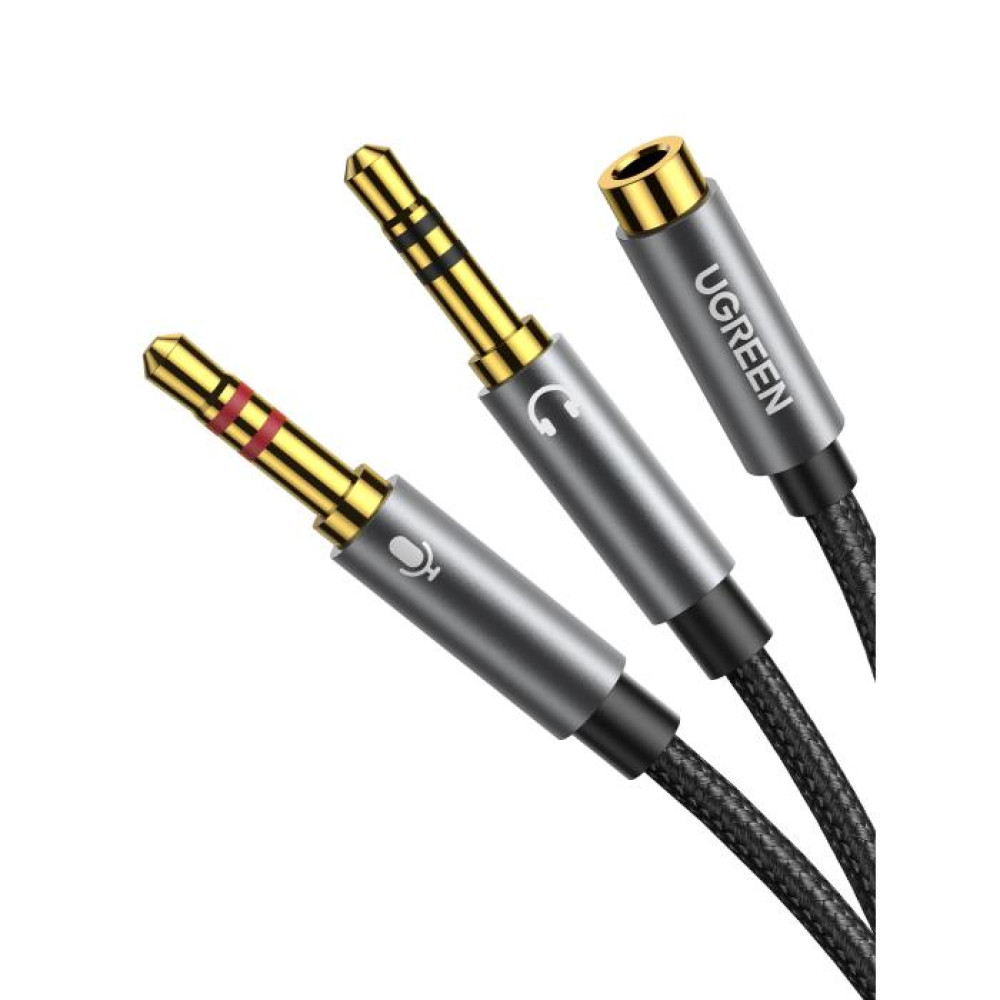 UGreen AV140/20899 Dual mini Jack 3.5mm Male σε 3.5mm Female 0,2m