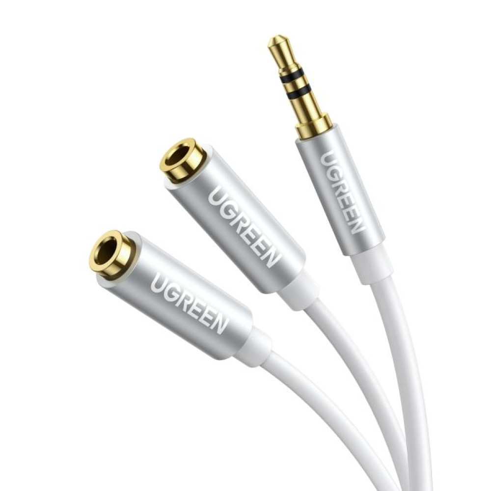 UGreen AV123/10780 3.5mm Stereo Audio Splitter 0,2m (Λευκό)