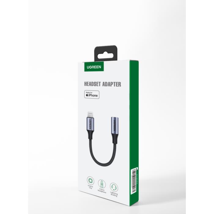 UGreen US211/30756 Adaptor Lightning MFI σε 3.5/F 10cm
