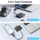 Ugreen Card Reader CM812/45167 TYPE-C/USB 3.0 σε TF/SD 3.0 + 2xUSB-A 3.0