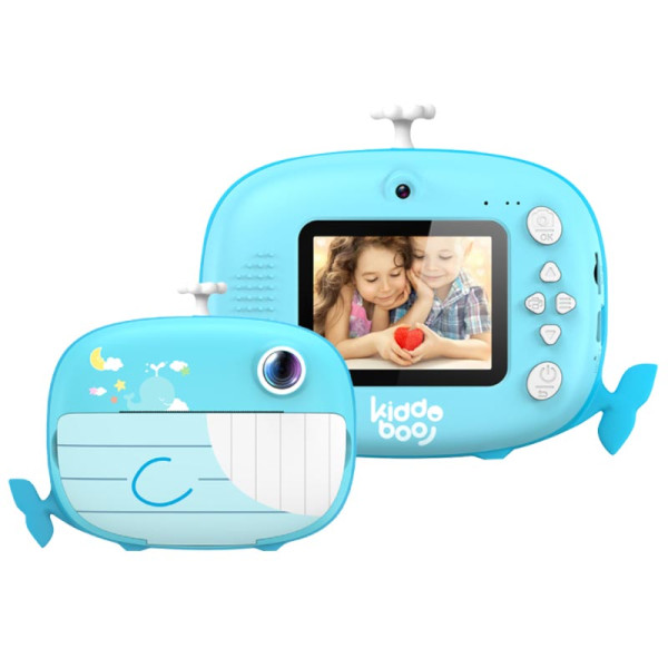 Kiddoboo FotoFun 2 Παιδική Φωτογραφική Μηχανή με εκτυπωτή (Whale Blue)