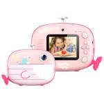 Kiddoboo FotoFun 2 Παιδική Φωτογραφική Μηχανή με εκτυπωτή (Whale Pink)