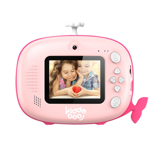 Kiddoboo FotoFun 2 Παιδική Φωτογραφική Μηχανή με εκτυπωτή (Whale Pink)