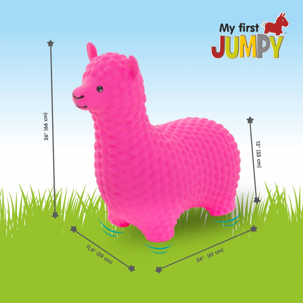 Jumpy Φουσκωτά ζωάκια Αλπακά (ροζ)