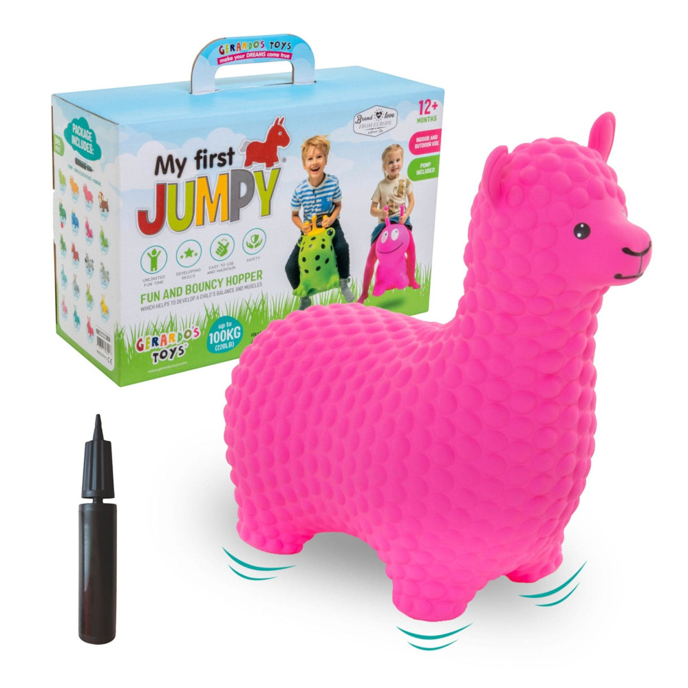 Jumpy Φουσκωτά ζωάκια Αλπακά (ροζ)