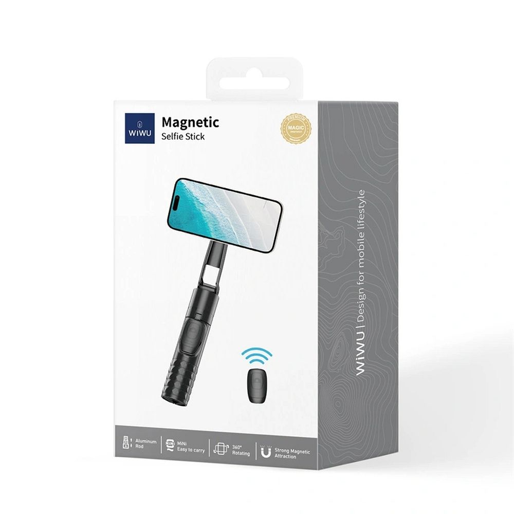 Wiwu Wi-SE014 Magnetic Selfie Stick (Μαύρο)