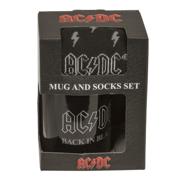 Σετ Κούπα και κάλτσες AC/DC "Back in Black"" (315ml)
