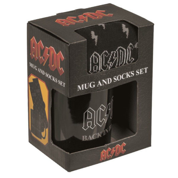 Σετ Κούπα και κάλτσες AC/DC "Back in Black"" (315ml)