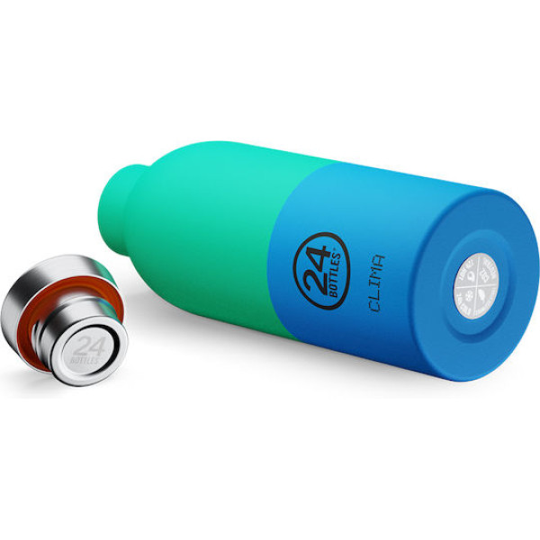 24Bottles Clima Bottle Ανοξείδωτο Μπουκάλι Θερμός 0.50lt (Wave)