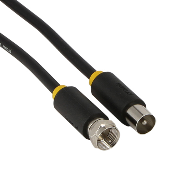Prolink PB253-0150 Καλώδιο RF Αρσενικό Σε F Αρσενικό 1.5m (Μαύρο) 