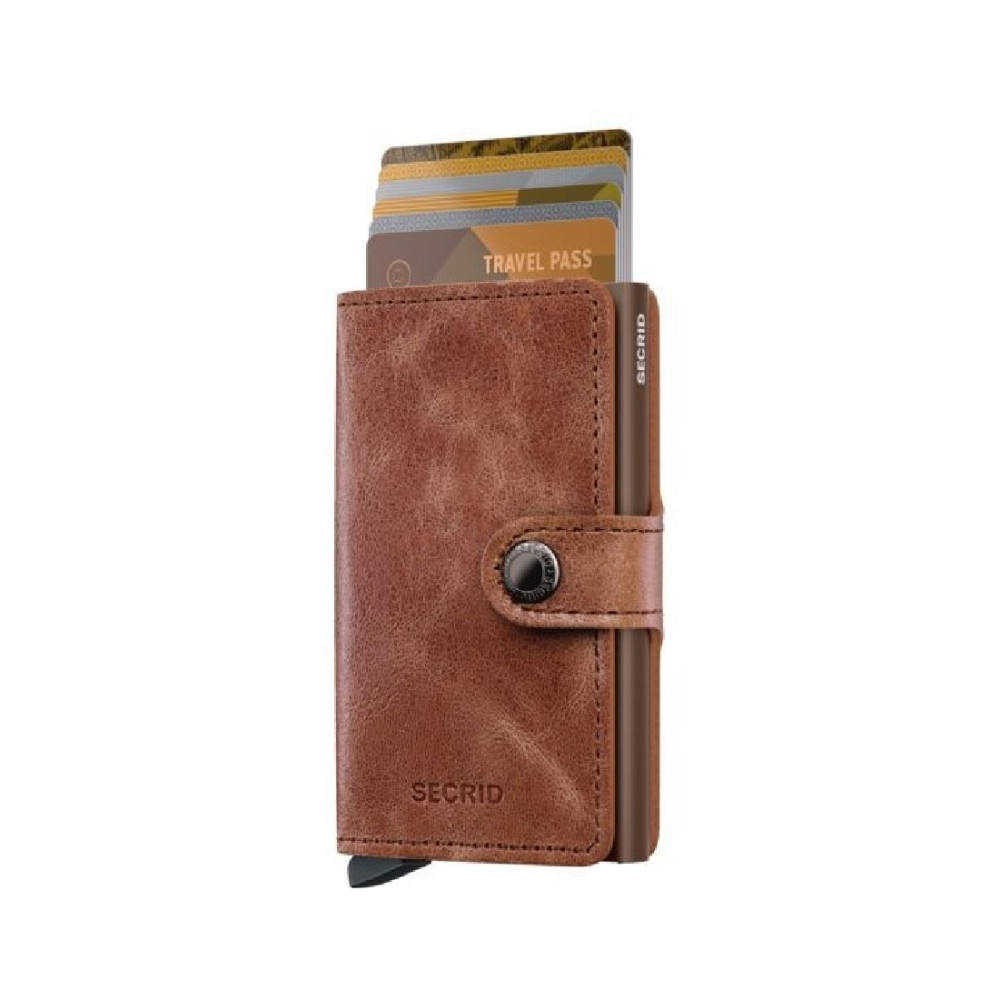 Secrid Miniwallet Πορτοφόλι Vintage (Cognac-Brown)