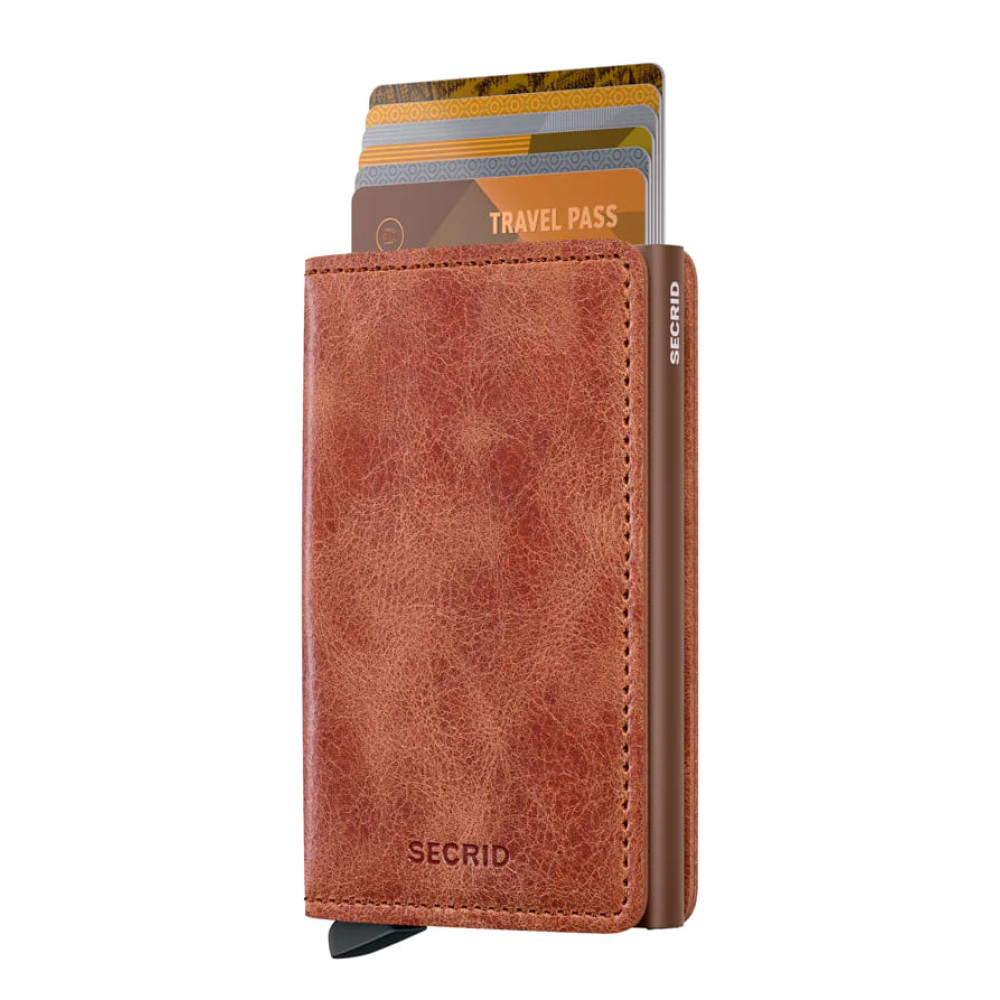 Secrid Slimwallet Πορτοφόλι Vintage (Cognac-Brown)