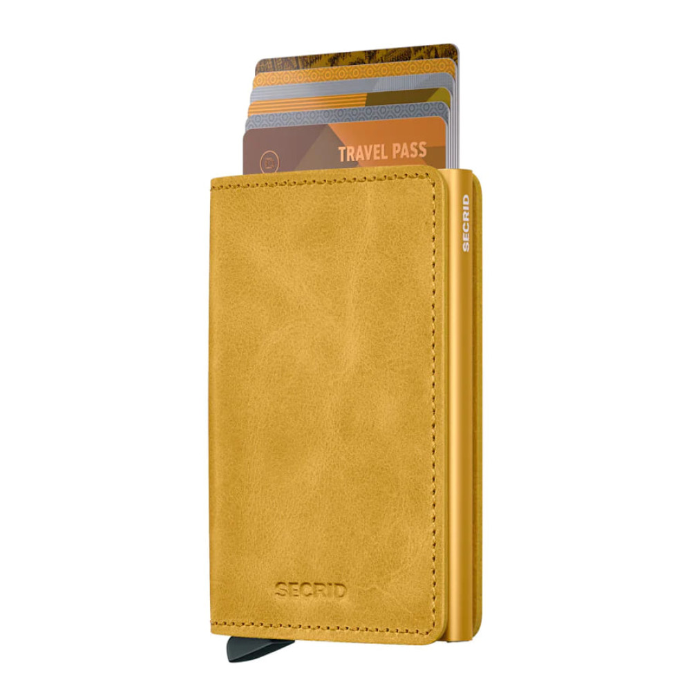 Secrid Slimwallet Πορτοφόλι Vintage (Yellow)